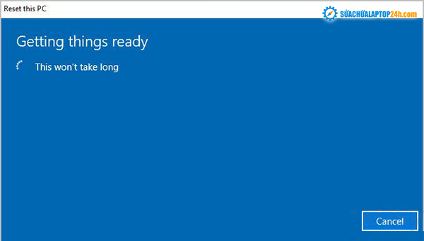 Màn hình hiển thị Getting this ready